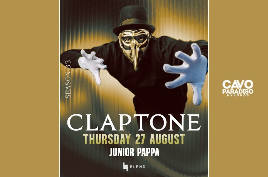 27th of August | Claptone, Junior Pappa | Cavo Paradiso | Mykonos